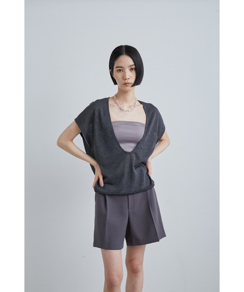 【セール】ｗａｓｈシアーメタリックＤ／ＮニットＶＥ（ニット/セーター）｜MIESROHE（ミースロエ）