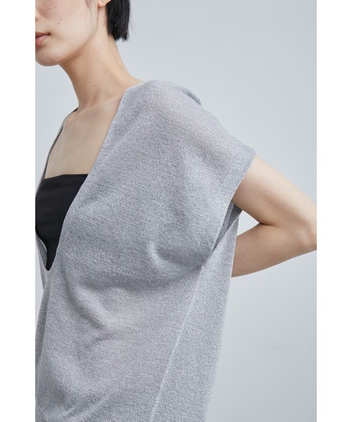 【セール】ｗａｓｈシアーメタリックＤ／ＮニットＶＥ（ニット/セーター）｜MIESROHE（ミースロエ）