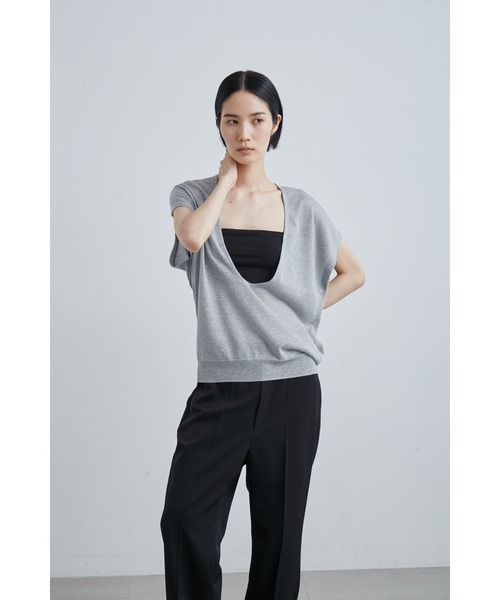 【セール】ｗａｓｈシアーメタリックＤ／ＮニットＶＥ（ニット/セーター）｜MIESROHE（ミースロエ）