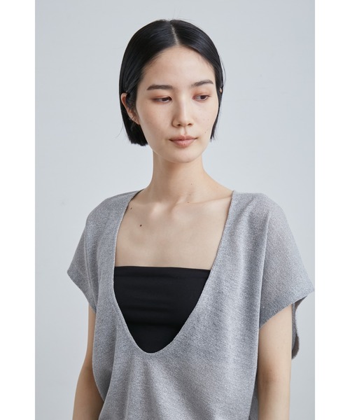 【セール】ｗａｓｈシアーメタリックＤ／ＮニットＶＥ（ニット/セーター）｜MIESROHE（ミースロエ）