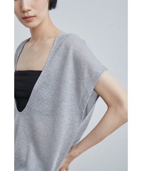 【セール】ｗａｓｈシアーメタリックＤ／ＮニットＶＥ（ニット/セーター）｜MIESROHE（ミースロエ）