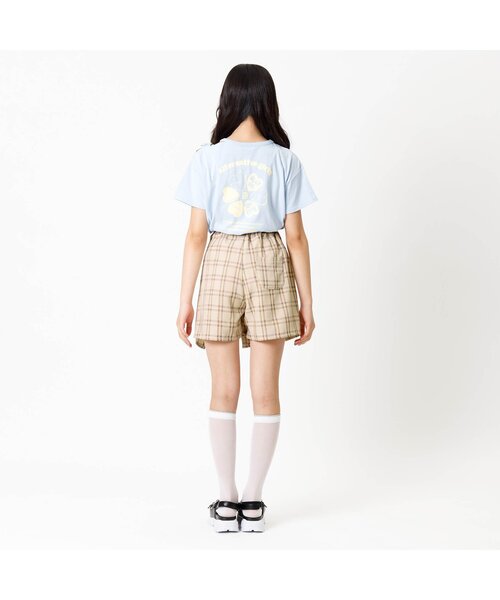 algy(アルジー)の「ラップデザインりぼんキュロット(その他パンツ・キッズ・チェック/ブラック/サックスブルー・XX-SMALL/X-SMALL/MEDIUM/SMALL)」の6枚目の写真