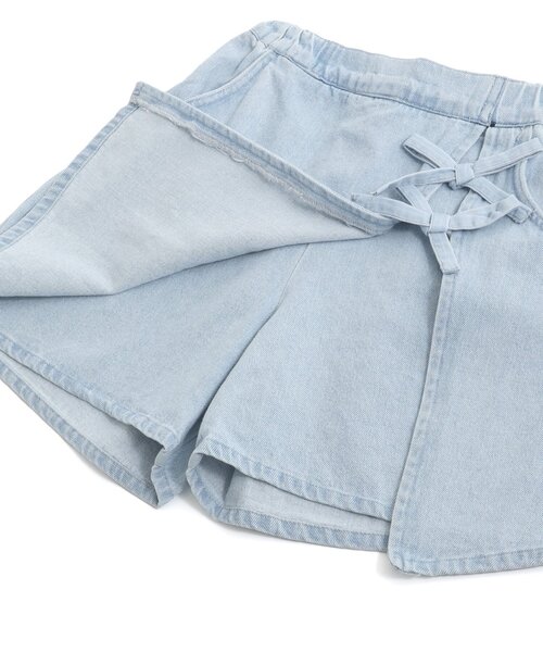 algy(アルジー)の「ラップデザインりぼんキュロット(その他パンツ・キッズ・チェック/ブラック/サックスブルー・XX-SMALL/X-SMALL/MEDIUM/SMALL)」の8枚目の写真