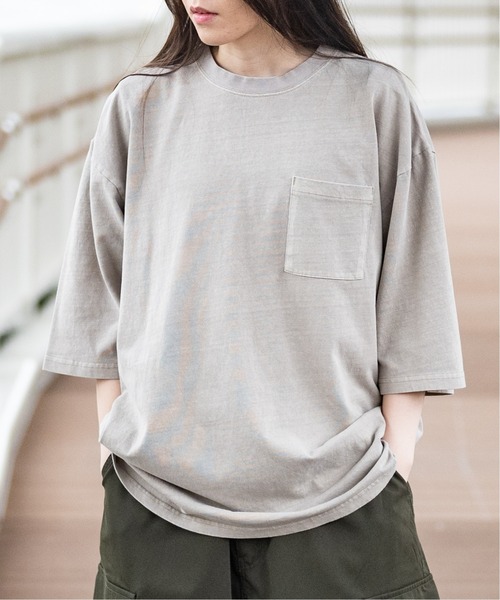 新品 Jackman 胸ポケット Tシャツ ピグメント加工 24SS Jackman(ジャックマン）/Pocket T-Shirt/ピグメントポケットT