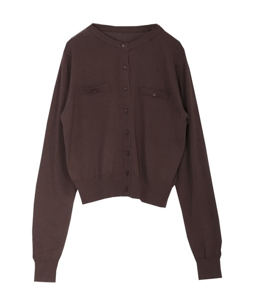 UR'S（ユアーズ）の「UVケアコンパクトベーシックニットカーディガン（カーディガン/ボレロ・レディース・ブラック/ホワイト/ライトグリーン/チャコール/グレイッシュベージュ/ライトピンク/グリーン系その他/ダークブラウン/イエロー・S/M/L）」の18枚目の写真