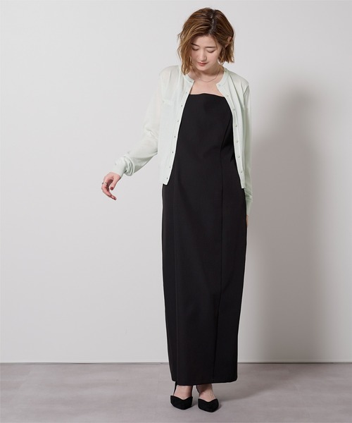 UR'S（ユアーズ）の「UVケアコンパクトベーシックニットカーディガン（カーディガン/ボレロ・レディース・ブラック/ホワイト/ライトグリーン/チャコール/グレイッシュベージュ/ライトピンク/グリーン系その他/ダークブラウン/イエロー・S/M/L）」の15枚目の写真