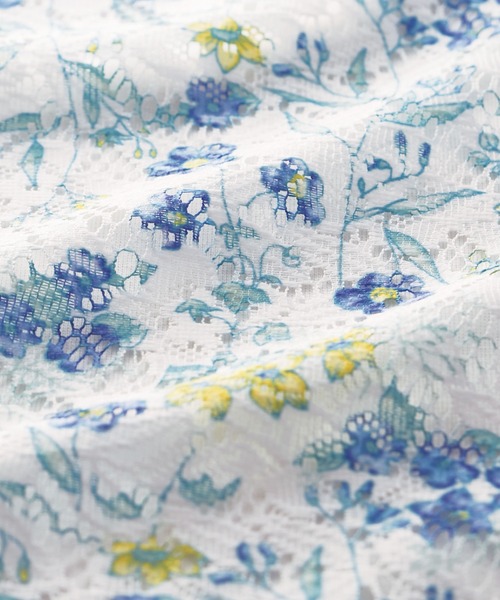 新品　花柄レースプリント アンサンブル✨ 花柄レースプリント素敵✨レース豪華✨ セール】上品レース花柄プリントアンサンブル（アンサンブル
