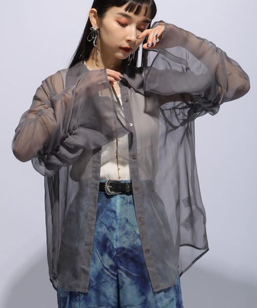 HARE（ハレ）の「ギャザーワイドシアーシャツ(HARE)（シャツ
