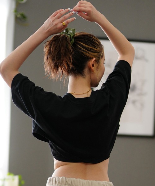RVCA(ルーカ)の「RVCA/ルーカ Tシャツ CROP LTD BE04C-P20(Tシャツ/カットソー・レディース・ホワイト/ブラック/グレー・M/S)」の22枚目の写真