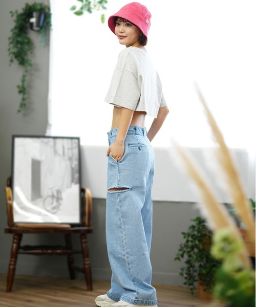 RVCA(ルーカ)の「RVCA/ルーカ Tシャツ CROP LTD BE04C-P20(Tシャツ/カットソー・レディース・ホワイト/ブラック/グレー・M/S)」の9枚目の写真
