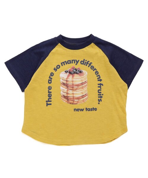 BREEZE（ブリーズ）の「フードフォトTシャツ（Tシャツ/カットソー・キッズ・ブラック/オレンジ/イエロー・80/90/100/110/120/130/140）」の2枚目の写真