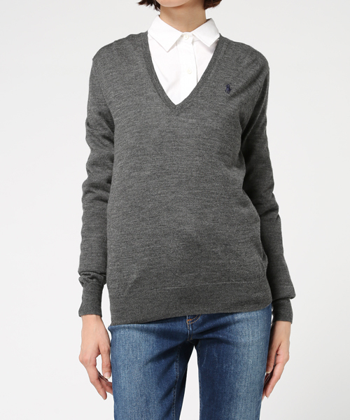 POLO RALPH LAUREN（ポロ ラルフ ローレン）の「メリノウール Vネック