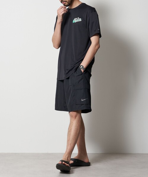 NIKE(ナイキ)の「NIKE/ナイキ 【国内FREAK'S STORE限定】EXCLUSIVE 水陸両用 RASH GUARD S/S TEE /ラッシュガード ショートスリーブTシャツ(Tシャツ/カットソー・メンズ・ネイビー/ホワイト/グリーン/ブラック・SMALL/MEDIUM/LARGE/X-LARGE)」の14枚目の写真