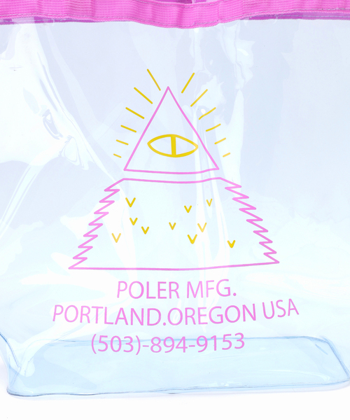 POLeR（ポーラー）の「POLeR / ポーラー 別注 PVC BAG（トートバッグ・メンズ・チャコールグレー・FREE）」の4枚目の写真