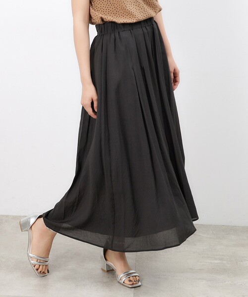 OPAQUE.CLIP（オペークドットクリップ）の「◆イージーガウチョパンツ【洗濯機洗い可】（その他パンツ・レディース・グリーン/ブラック/チャコールグレー・40/38/42）」の19枚目の写真