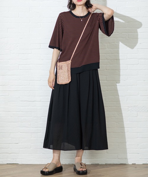 OPAQUE.CLIP（オペークドットクリップ）の「◆イージーガウチョパンツ【洗濯機洗い可】（その他パンツ・レディース・グリーン/ブラック/チャコールグレー・40/38/42）」の11枚目の写真