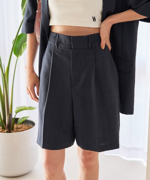 VIS(ビス)の「【接触冷感・洗える】美easyリネンライクショートパンツ(その他パンツ・レディース・ブラウン系その他2/ネイビー/キナリ・FREE)」の19枚目の写真