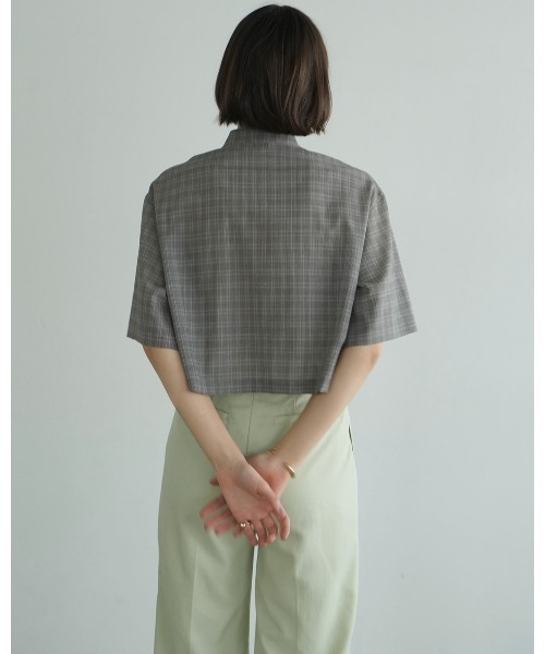 クラネ　シャツ　定価26400円 クラネ CLANE PADDED CRUMPLY SHIRT JACKET （BLUE