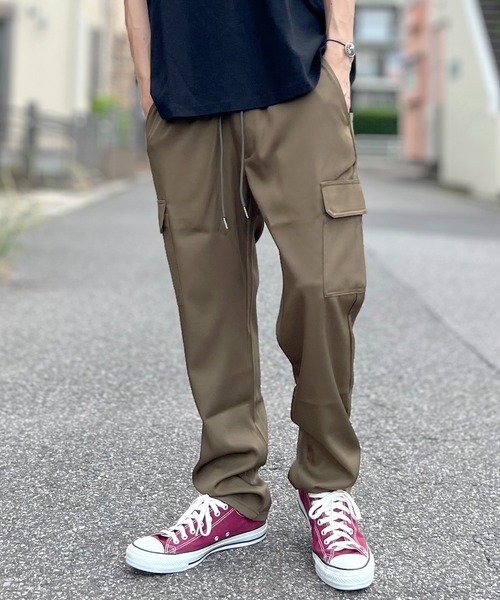 BEATJIVE(ビートジャイブ)の「カーゴパンツ メンズ 接触冷感 イージーパンツ ジョガーパンツ ウエストゴム(カーゴパンツ・メンズ・アイボリー/ブラック/カーキ・LARGE/MEDIUM)」の20枚目の写真