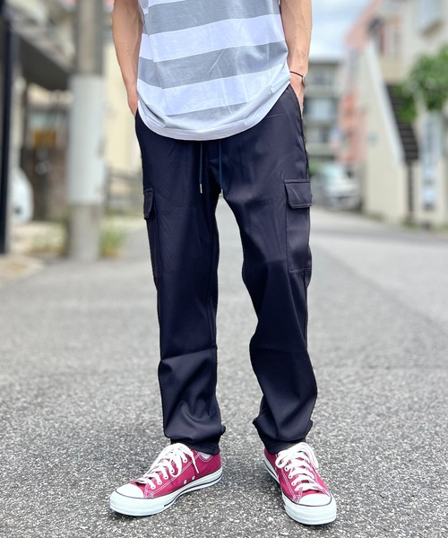 セール】カーゴパンツ メンズ 接触冷感 イージーパンツ ジョガーパンツ