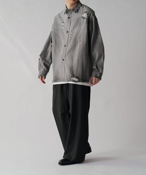 【セール】グランジデニムシャツ（シャツ/ブラウス）｜Lui's（ルイス）