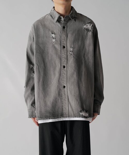 【セール】グランジデニムシャツ（シャツ/ブラウス）｜Lui's（ルイス）
