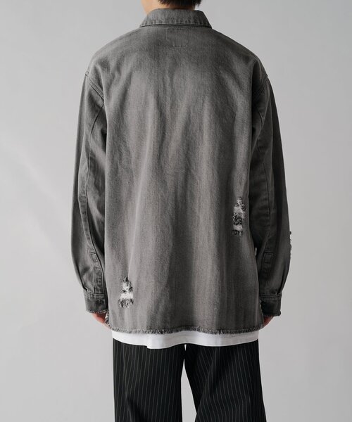 【セール】グランジデニムシャツ（シャツ/ブラウス）｜Lui's（ルイス）