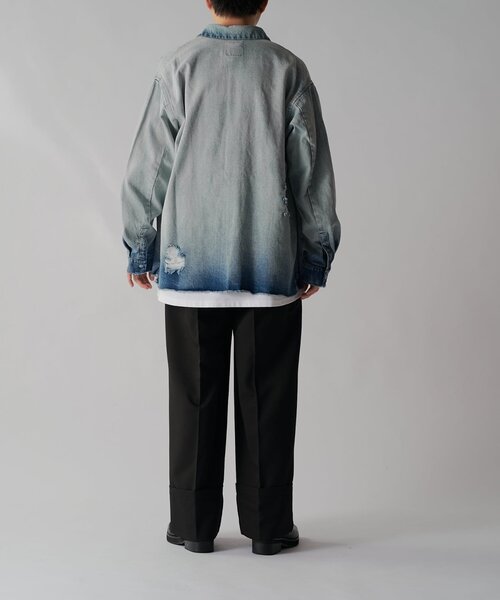 【セール】グランジデニムシャツ（シャツ/ブラウス）｜Lui's（ルイス）