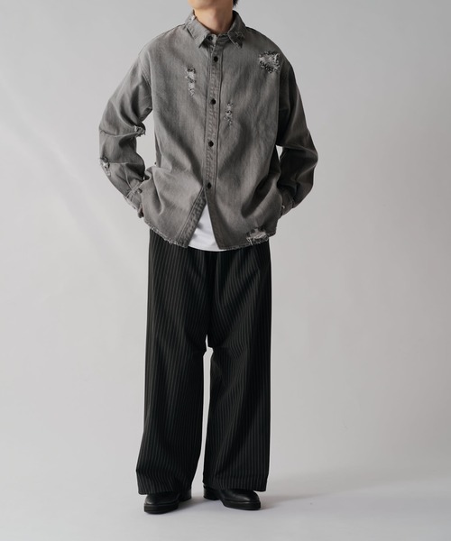 【セール】グランジデニムシャツ（シャツ/ブラウス）｜Lui's（ルイス）