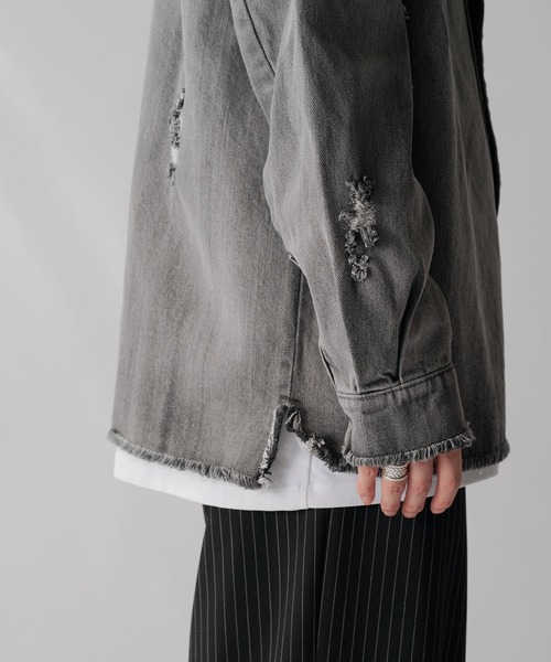 【セール】グランジデニムシャツ（シャツ/ブラウス）｜Lui's（ルイス）