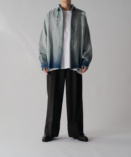 【セール】グランジデニムシャツ（シャツ/ブラウス）｜Lui's（ルイス）