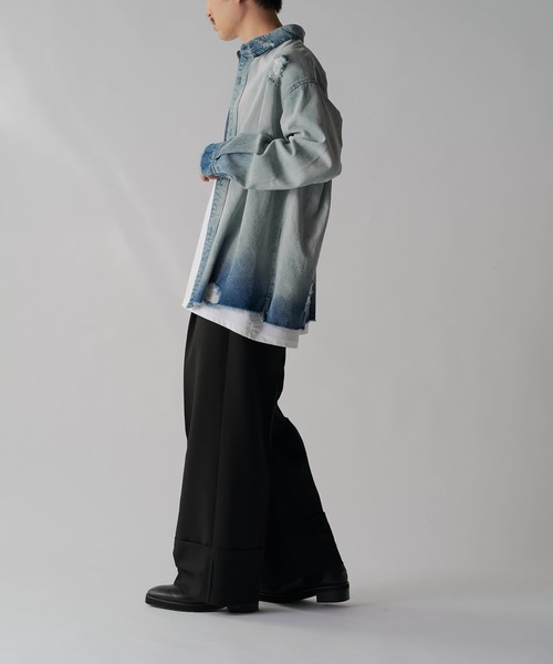 【セール】グランジデニムシャツ（シャツ/ブラウス）｜Lui's（ルイス）