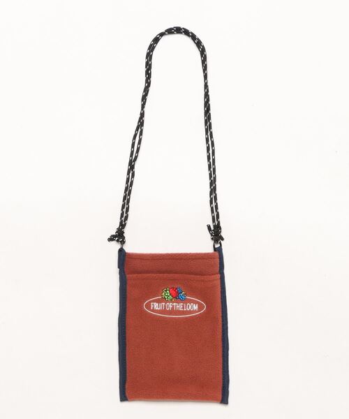 FRUIT OF THE LOOM(フルーツオブザルーム)の「【FRUIT OF THE LOOM】FREECE SHOULDER BAG/ショルダーバッグ/フリース(ショルダーバッグ・メンズ・グリーン/オレンジ/グレー/ネイビー/ピンク/ブラウン・FREE)」の12枚目の写真