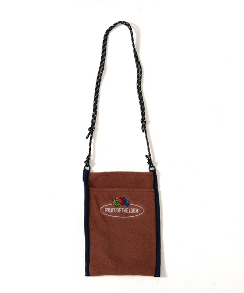FRUIT OF THE LOOM(フルーツオブザルーム)の「【FRUIT OF THE LOOM】FREECE SHOULDER BAG/ショルダーバッグ/フリース(ショルダーバッグ・メンズ・グリーン/オレンジ/グレー/ネイビー/ピンク/ブラウン・FREE)」の10枚目の写真