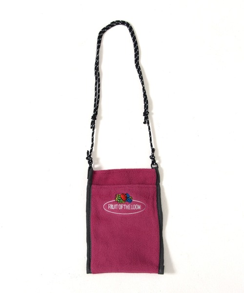 FRUIT OF THE LOOM(フルーツオブザルーム)の「【FRUIT OF THE LOOM】FREECE SHOULDER BAG/ショルダーバッグ/フリース(ショルダーバッグ・メンズ・グリーン/オレンジ/グレー/ネイビー/ピンク/ブラウン・FREE)」の14枚目の写真
