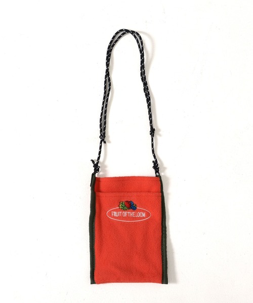 FRUIT OF THE LOOM(フルーツオブザルーム)の「【FRUIT OF THE LOOM】FREECE SHOULDER BAG/ショルダーバッグ/フリース(ショルダーバッグ・メンズ・グリーン/オレンジ/グレー/ネイビー/ピンク/ブラウン・FREE)」の15枚目の写真