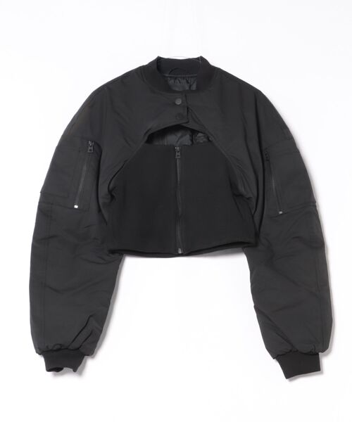 Desigual(デシグアル)の「【Desigual×Maitrepierre】MA-1型ショート丈ボンバージャケット(ブルゾン・レディース・ブラック・M/S/L)」の5枚目の写真