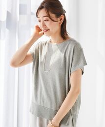 le.coeur blanc | ラメフレンチスリーブニット(ニット/セーター)