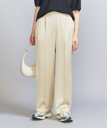 BEAUTY&YOUTH UNITED ARROWS | サテン タック パンツ(その他パンツ)