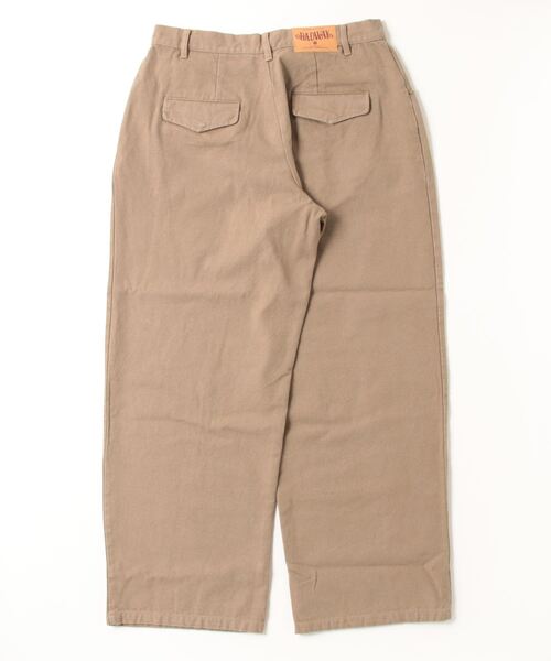BADWAY（バッドウェイ）の「1tuck duck wide taperd pants（その他パンツ・メンズ・カーキ/ベージュ・MEDIUM/LARGE）」の3枚目の写真