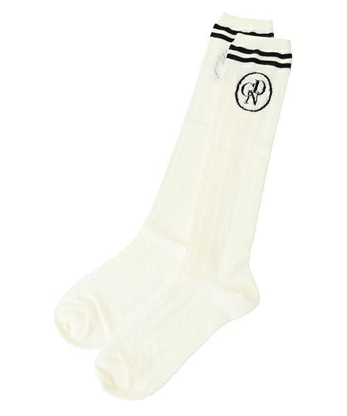 Candy Stripper（キャンディストリッパー）の「CND HIGH ソックス（ソックス/靴下・レディース・ベージュ/ブラック/オフホワイト・FREE）」の4枚目の写真