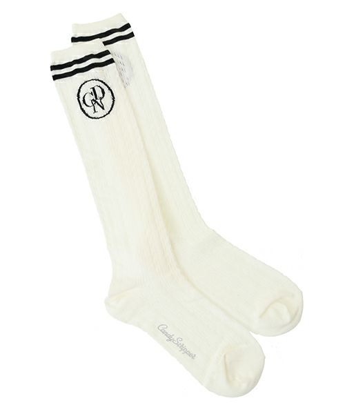 Candy Stripper（キャンディストリッパー）の「CND HIGH ソックス（ソックス/靴下・レディース・ベージュ/ブラック/オフホワイト・FREE）」の9枚目の写真