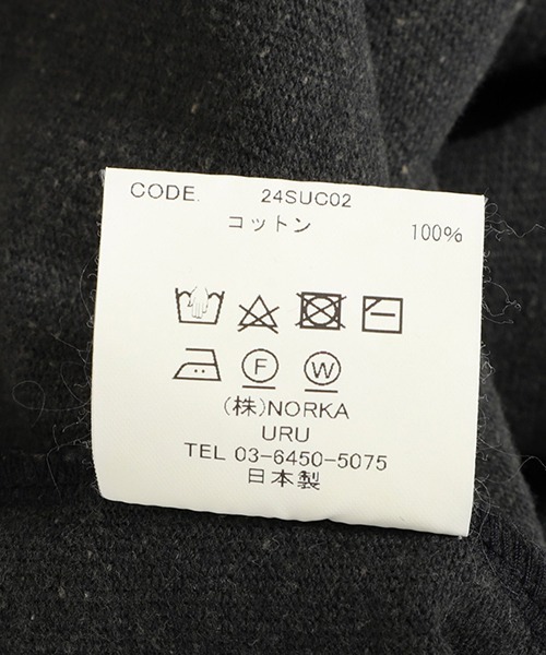 URU（ウル）の「URU / ウル：LONG SLEEVE TEE：24SUC02[COR]（Tシャツ/カットソー・メンズ・ブラック・2）」の5枚目の写真