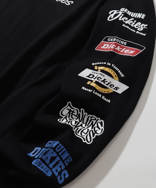 Dickies(ディッキーズ)の「【GENUINE DICKIES/ジェニュインディッキーズ】スリーブロゴデザイン ロングスリーブTシャツ(Tシャツ/カットソー・メンズ・ホワイト/ネイビー/ブラック系その他/ブラック・M/XL/L)」の17枚目の写真