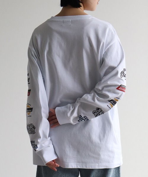 Dickies(ディッキーズ)の「【GENUINE DICKIES/ジェニュインディッキーズ】スリーブロゴデザイン ロングスリーブTシャツ(Tシャツ/カットソー・メンズ・ホワイト/ネイビー/ブラック系その他/ブラック・M/XL/L)」の10枚目の写真