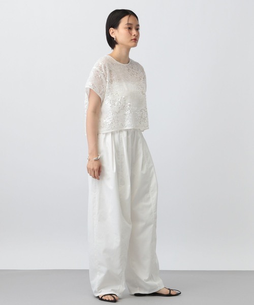 A part by（アパートバイ）の「スパンコールTEE（Tシャツ/カットソー・レディース・オフホワイト/ブラック/ライトピンク・FREE）」の11枚目の写真