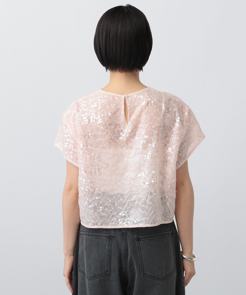 A part by（アパートバイ）の「スパンコールTEE（Tシャツ/カットソー・レディース・オフホワイト/ブラック/ライトピンク・FREE）」の18枚目の写真