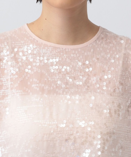 A part by（アパートバイ）の「スパンコールTEE（Tシャツ/カットソー・レディース・オフホワイト/ブラック/ライトピンク・FREE）」の19枚目の写真