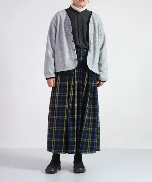 【セール】[D.M.G. / ディーエムジー] JACKALLテリーナップ ボアカーディガン（ノーカラージャケット）｜D.M.G.（ドミンゴ）