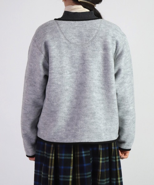 【セール】[D.M.G. / ディーエムジー] JACKALLテリーナップ ボアカーディガン（ノーカラージャケット）｜D.M.G.（ドミンゴ）